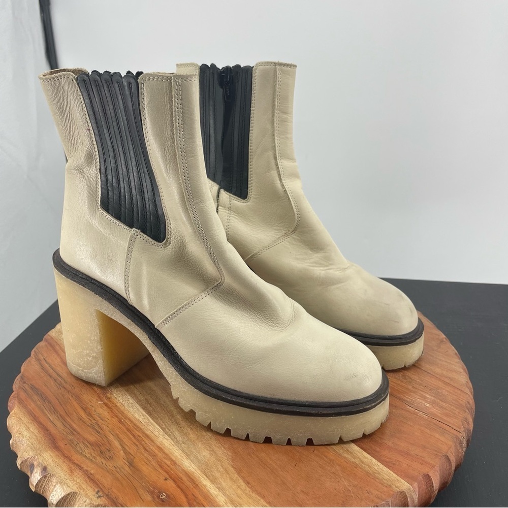Free People James Chelsea Boot-Bone with Gum sole 38.5 - Picture 2 of 11